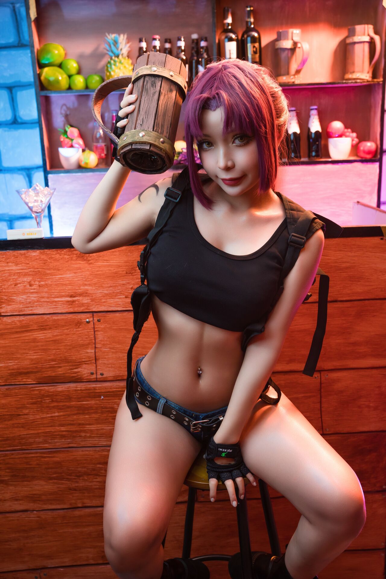 Umeko J cosplay Revy – Black Lagoon