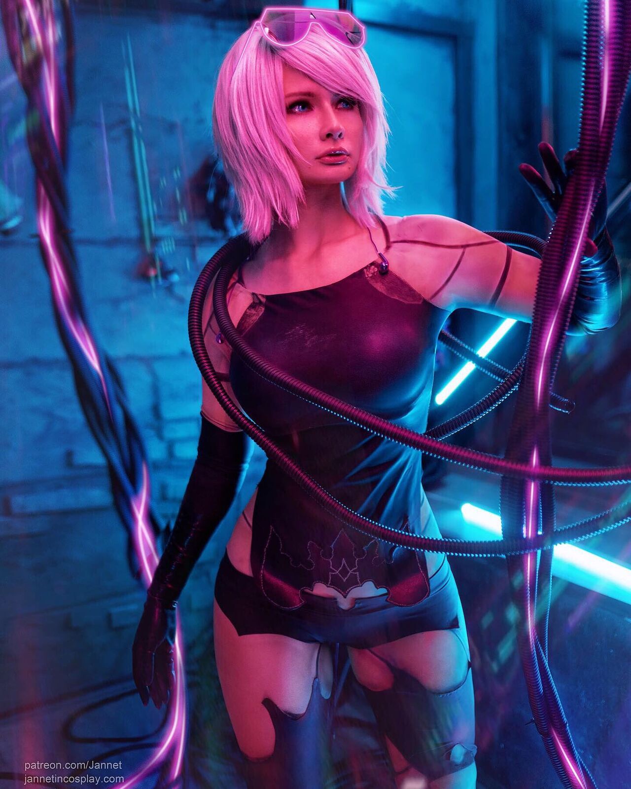 Jannet In cosplay – A2 Cyberpunk