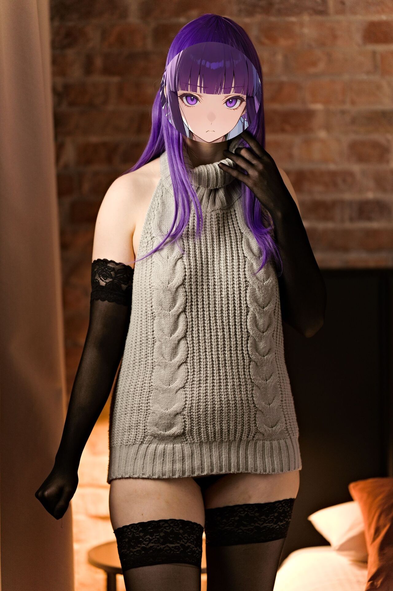 Shizuka Kawa – Fern Virgin Killer Sweater