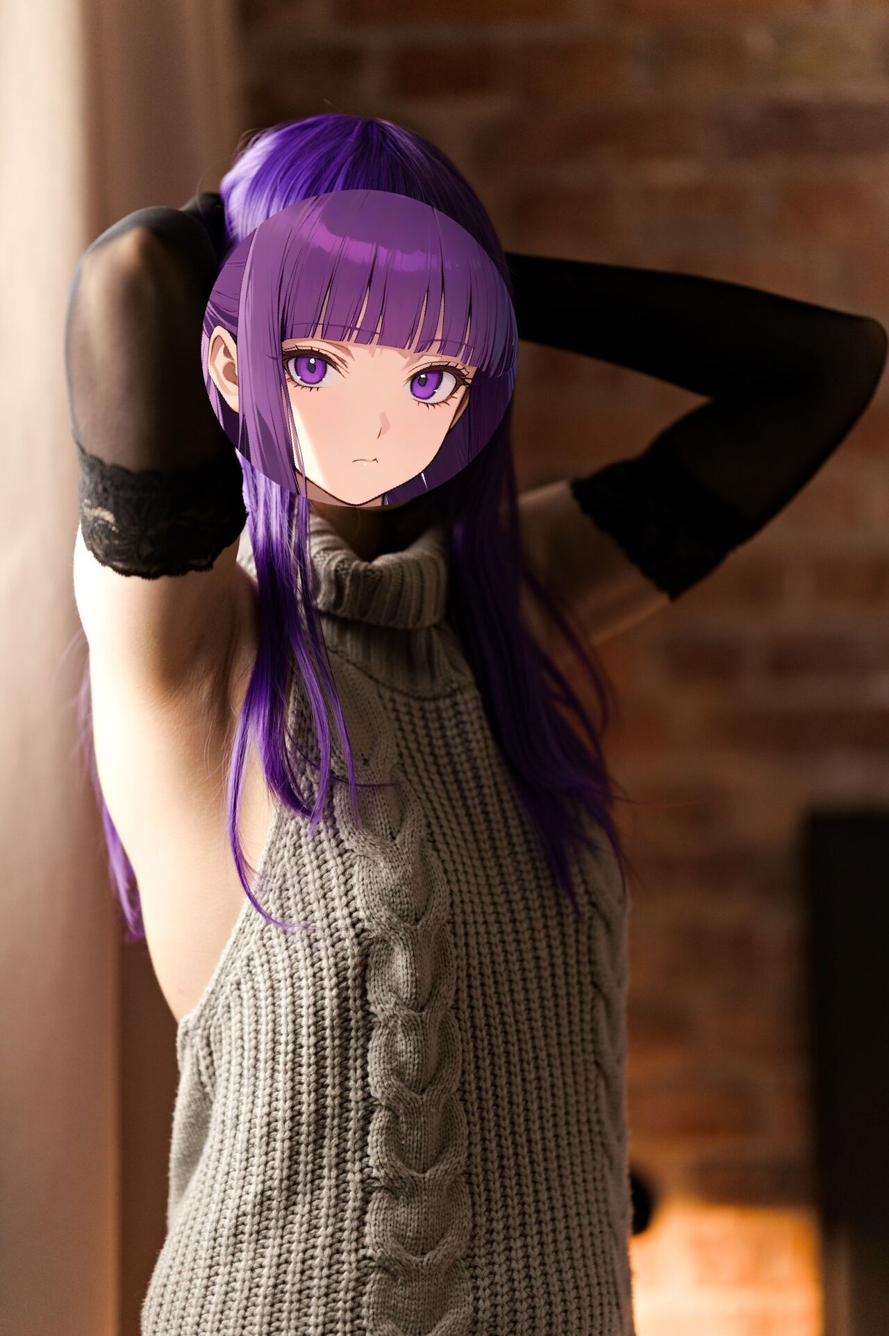 Shizuka Kawa – Fern Virgin Killer Sweater