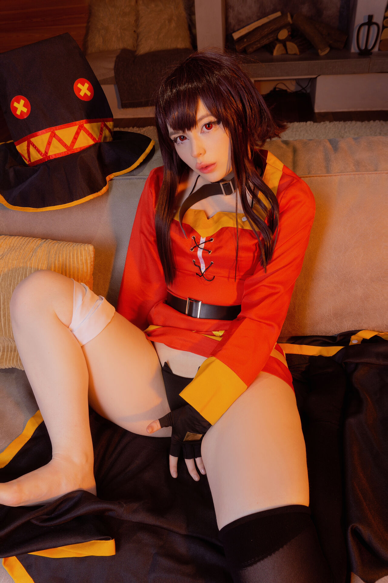 Puddingu Megumin Cosplay